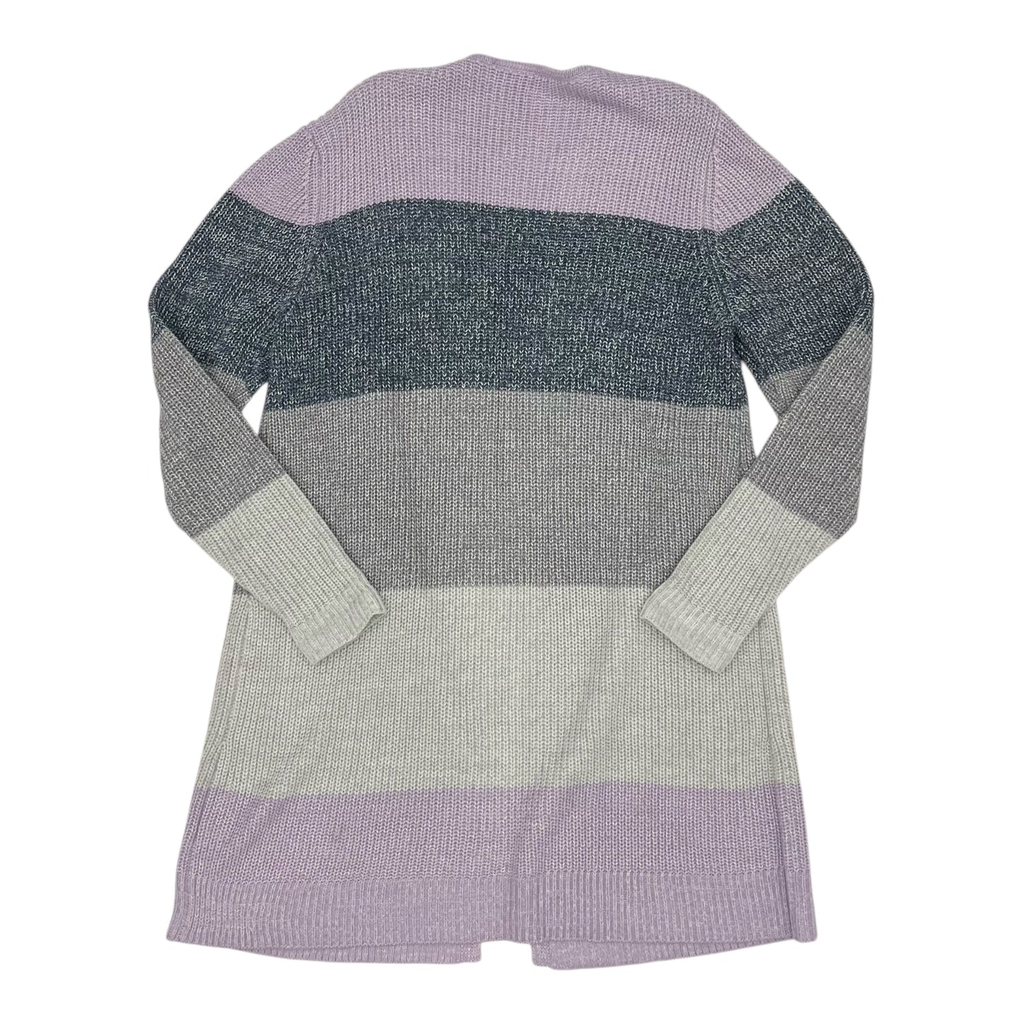 Sweater Cardigan By Apt 9 In Striped Pattern, Size:Xxl