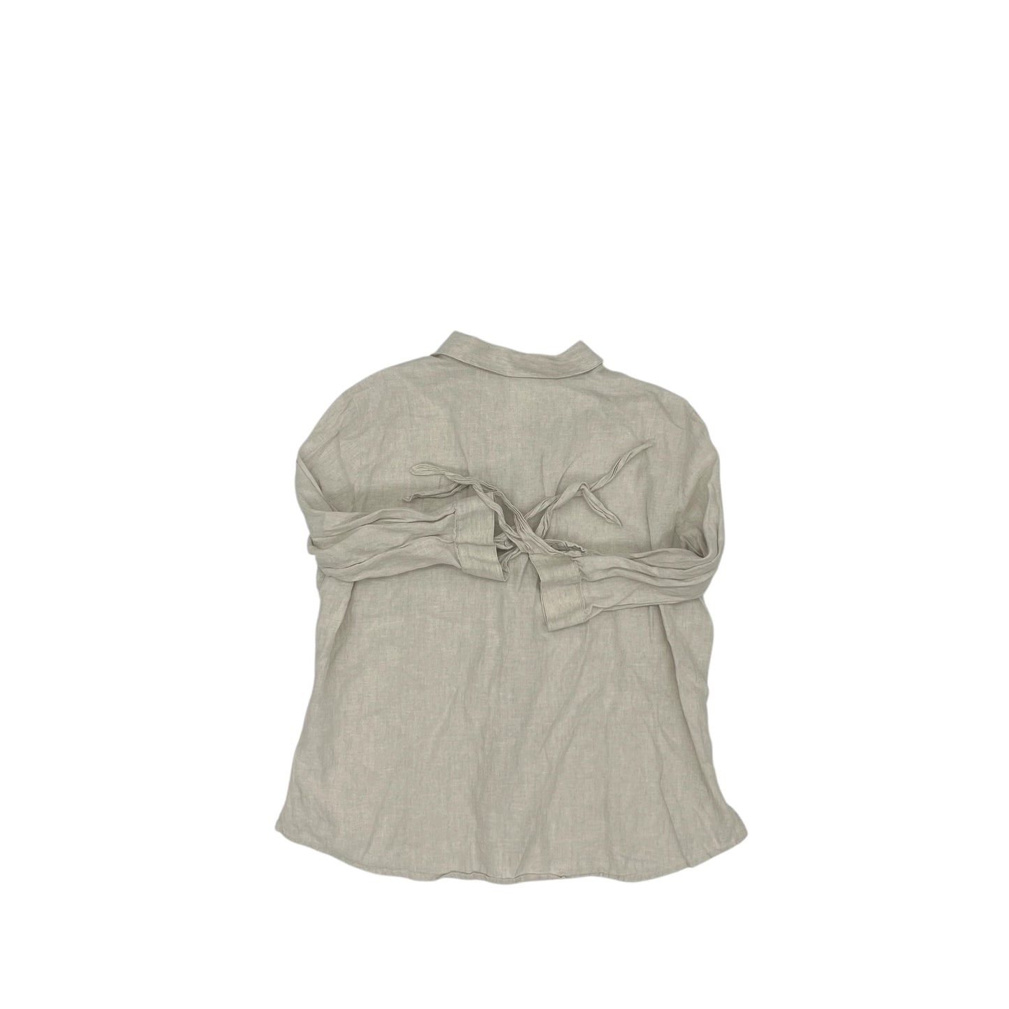 Top 3/4 Sleeve By Liz Claiborne In Tan, Size:Xl