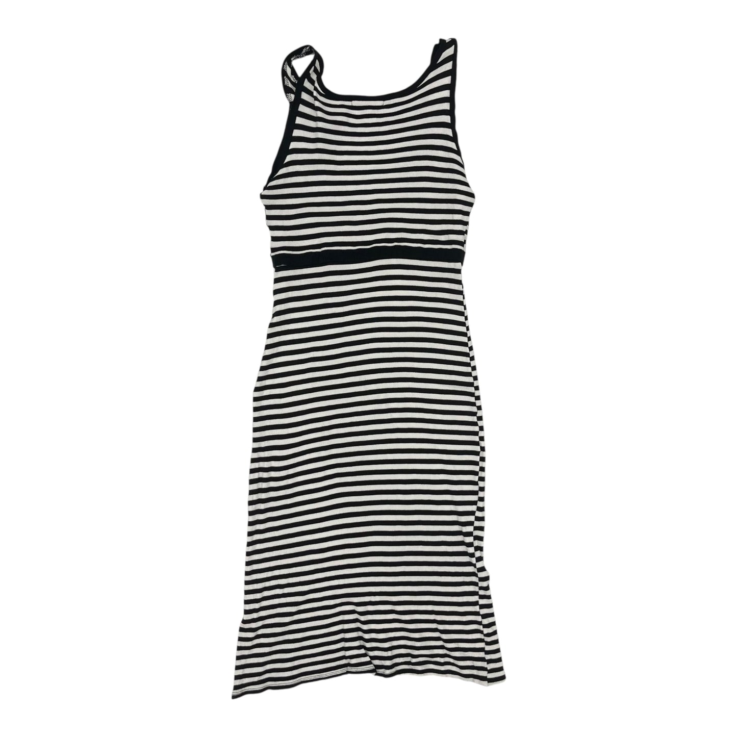 Dress Casual Midi By Monteau In Black & White, Size:L