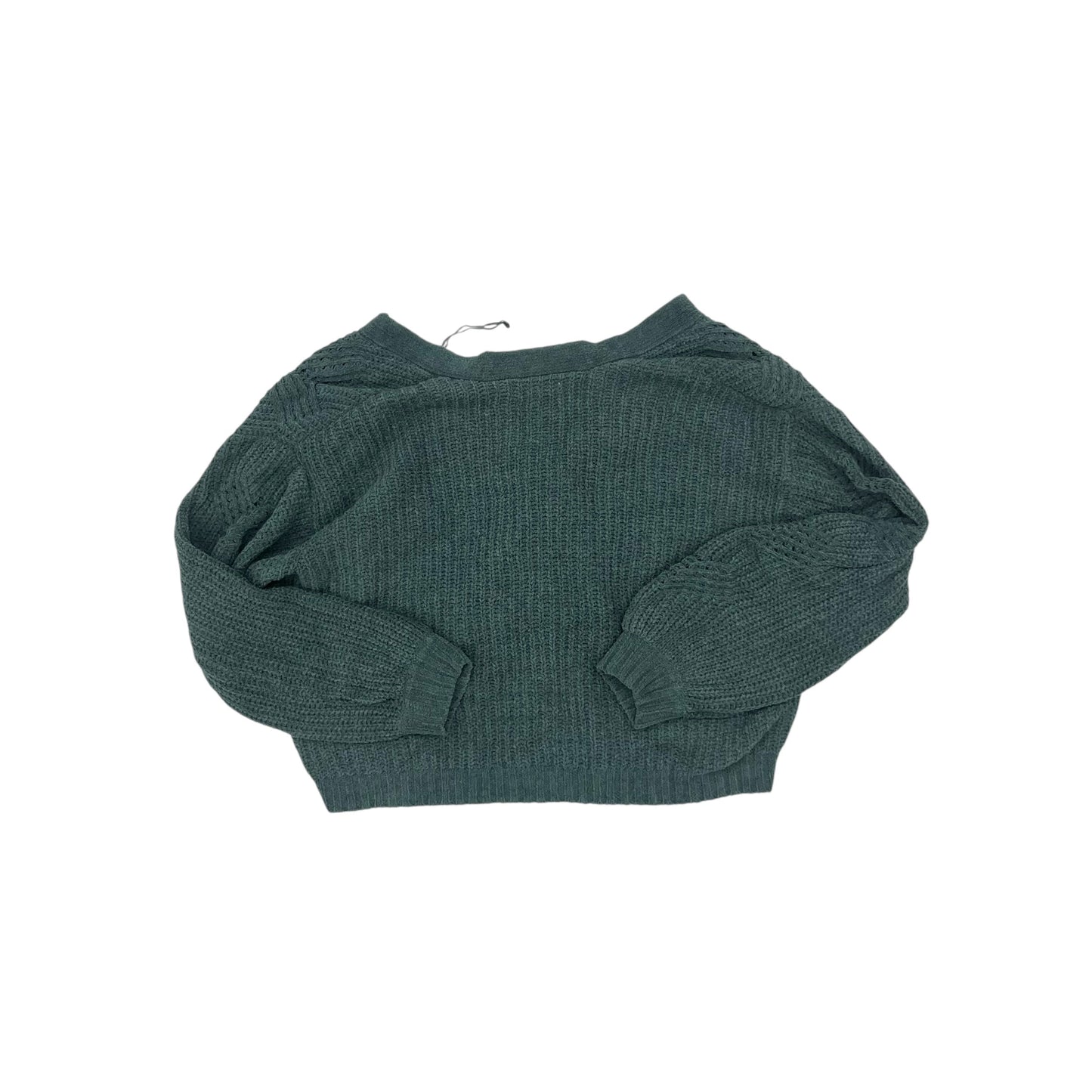 Sweater Cardigan By American Eagle In Green, Size:S