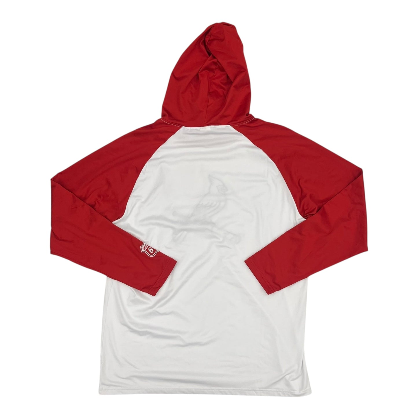 Athletic Sweatshirt Hoodie By Cme In Red & White, Size:Xl