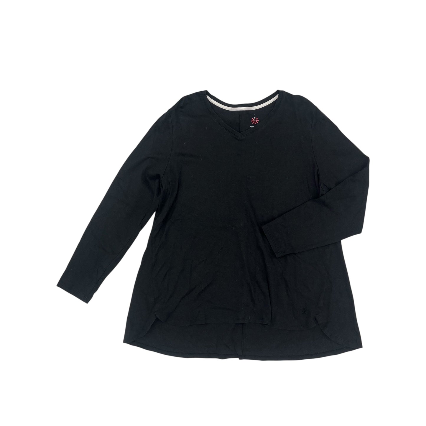 Top 3/4 Sleeve By Susan Graver In Black, Size:2X
