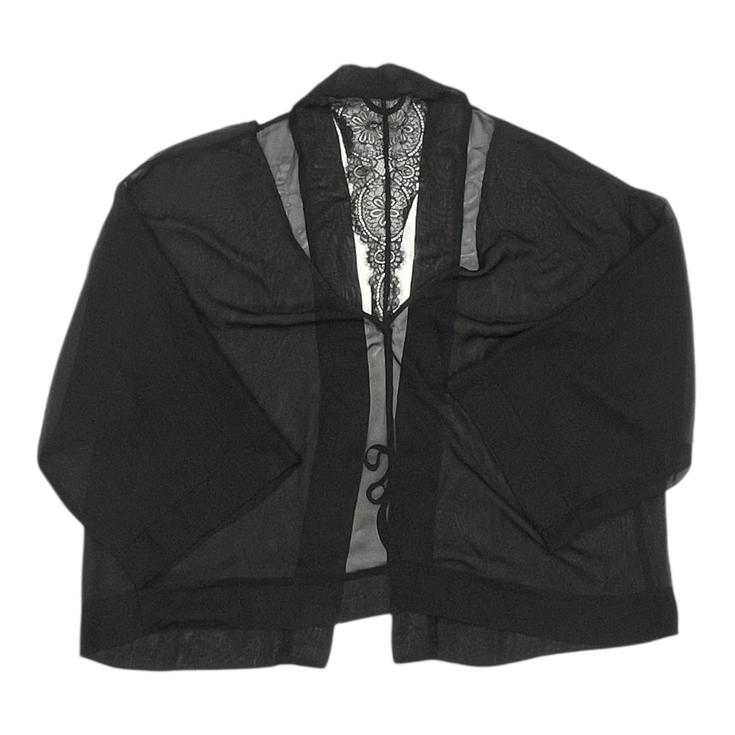 Cardigan By Cacique In Black, Size:1X