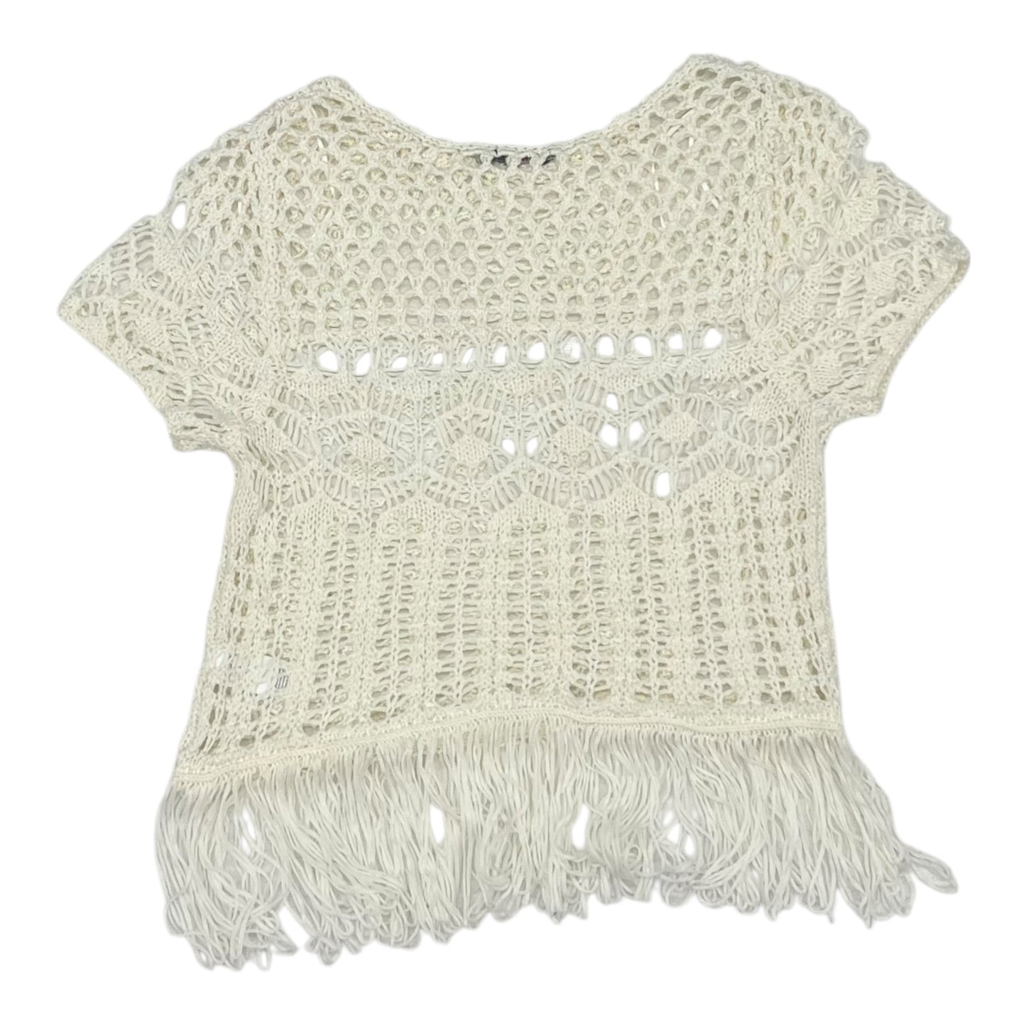 Vest Sweater By Silver In Cream, Size:M