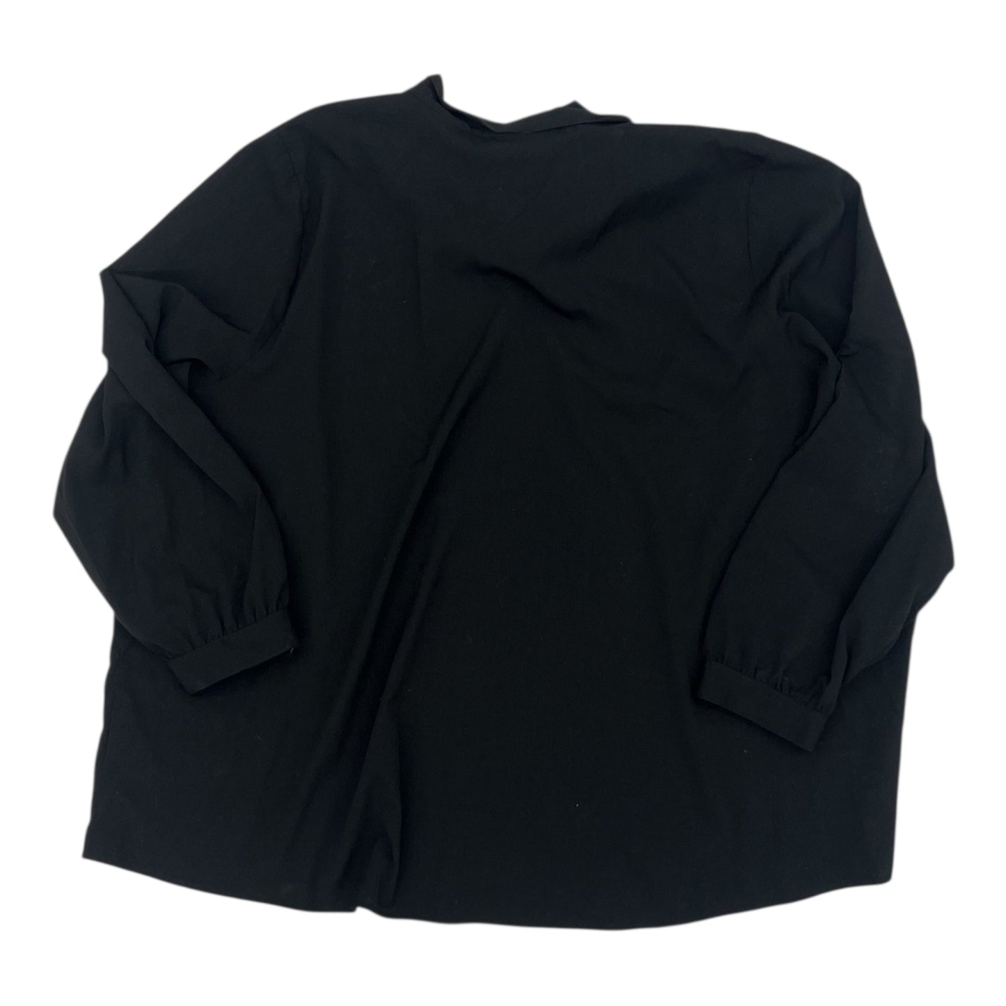 Blouse Ls By Lane Bryant In Black, Size:4X