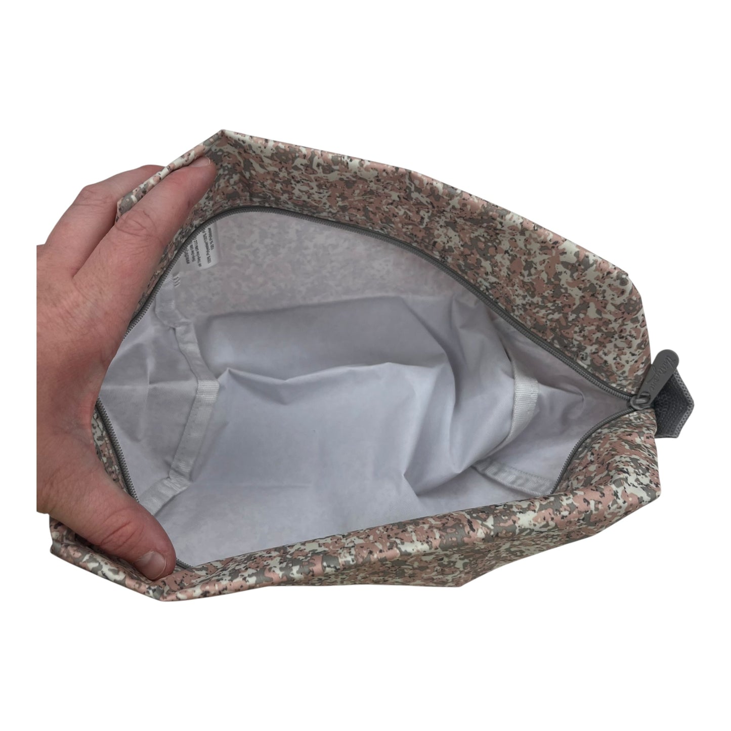 Makeup Bag By Thirty One In Grey & Pink, Size:Medium