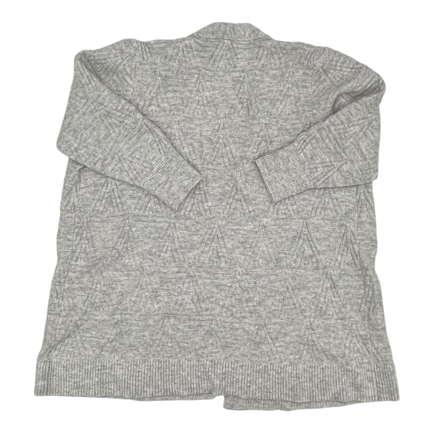 Sweater Cardigan By Terra & Sky In Grey, Size:2X