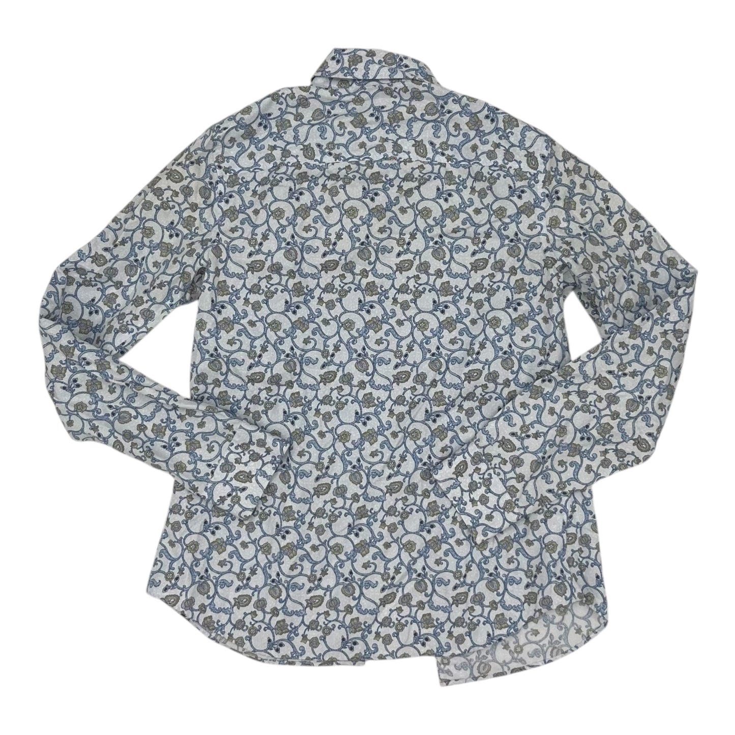 Blouse Ls By Eddie Bauer In Blue, Size:Xs