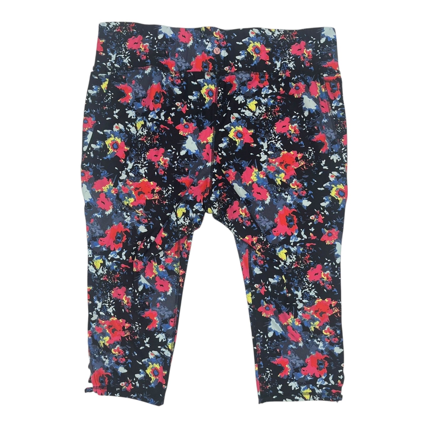 Athletic Capris By Livi Active In Floral Print, Size:26