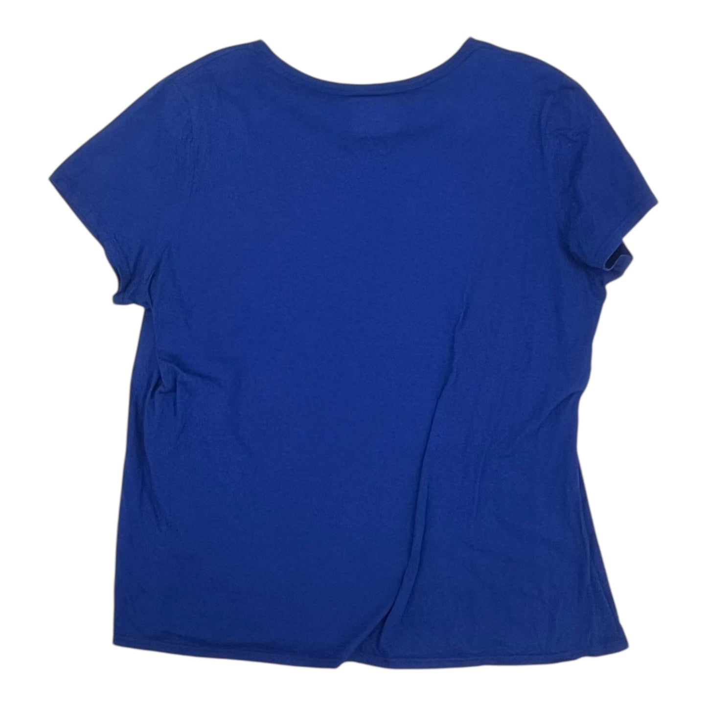 Athletic Top Ss By Majestic In Blue, Size:2X