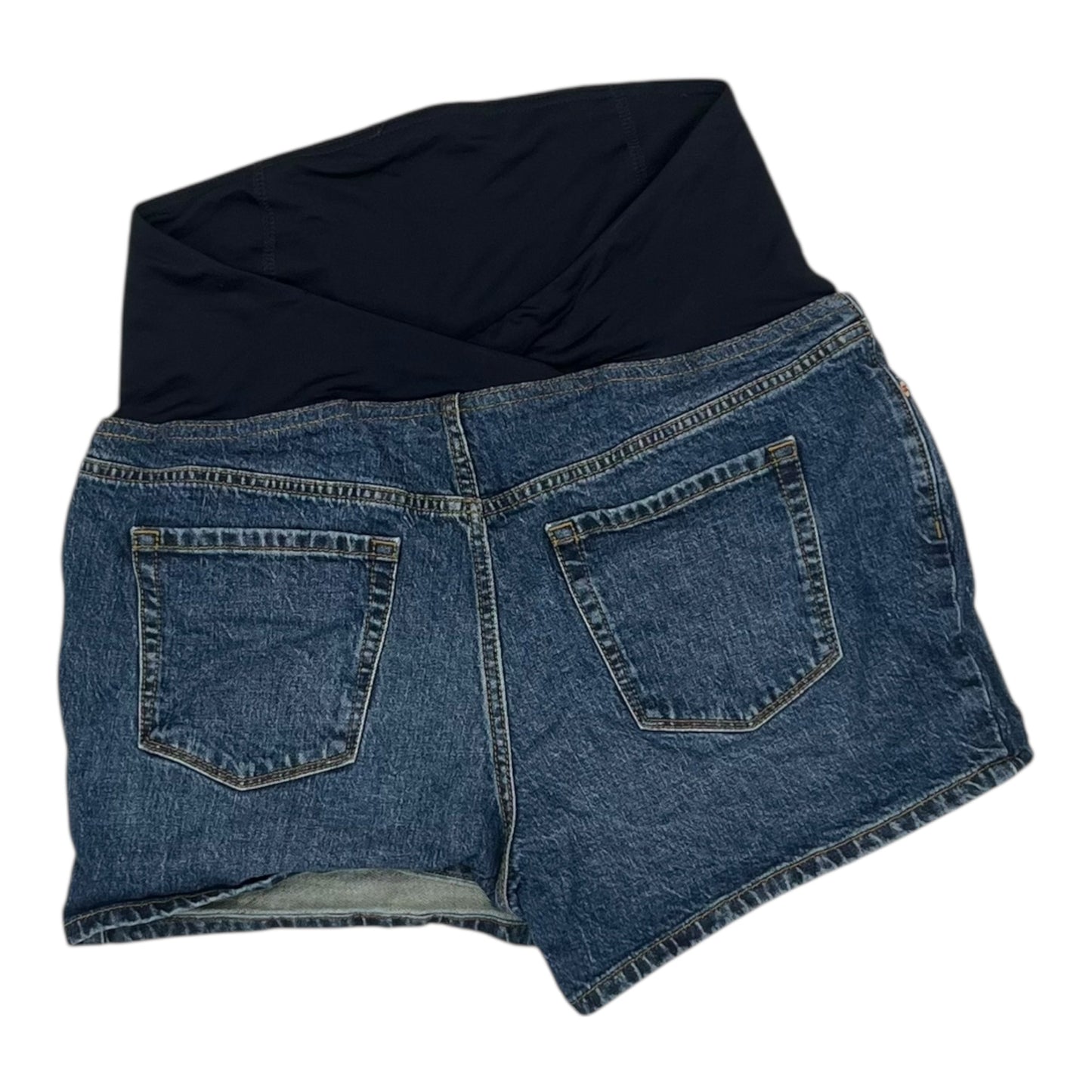 Mat Shorts By Isabel Maternity In Blue Denim, Size:10