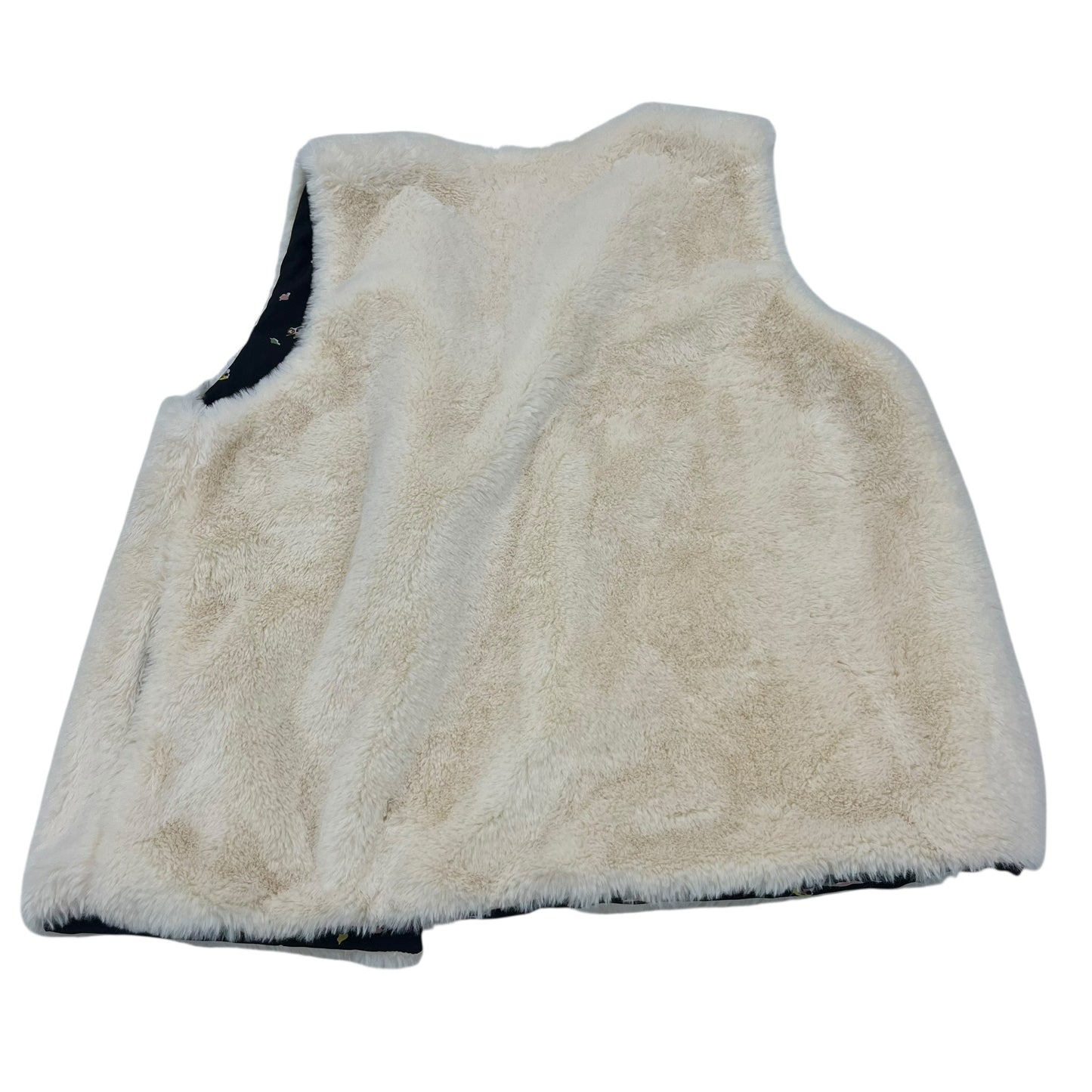 Vest Faux Fur & Sherpa By Matilda Jane In Cream, Size:Xl