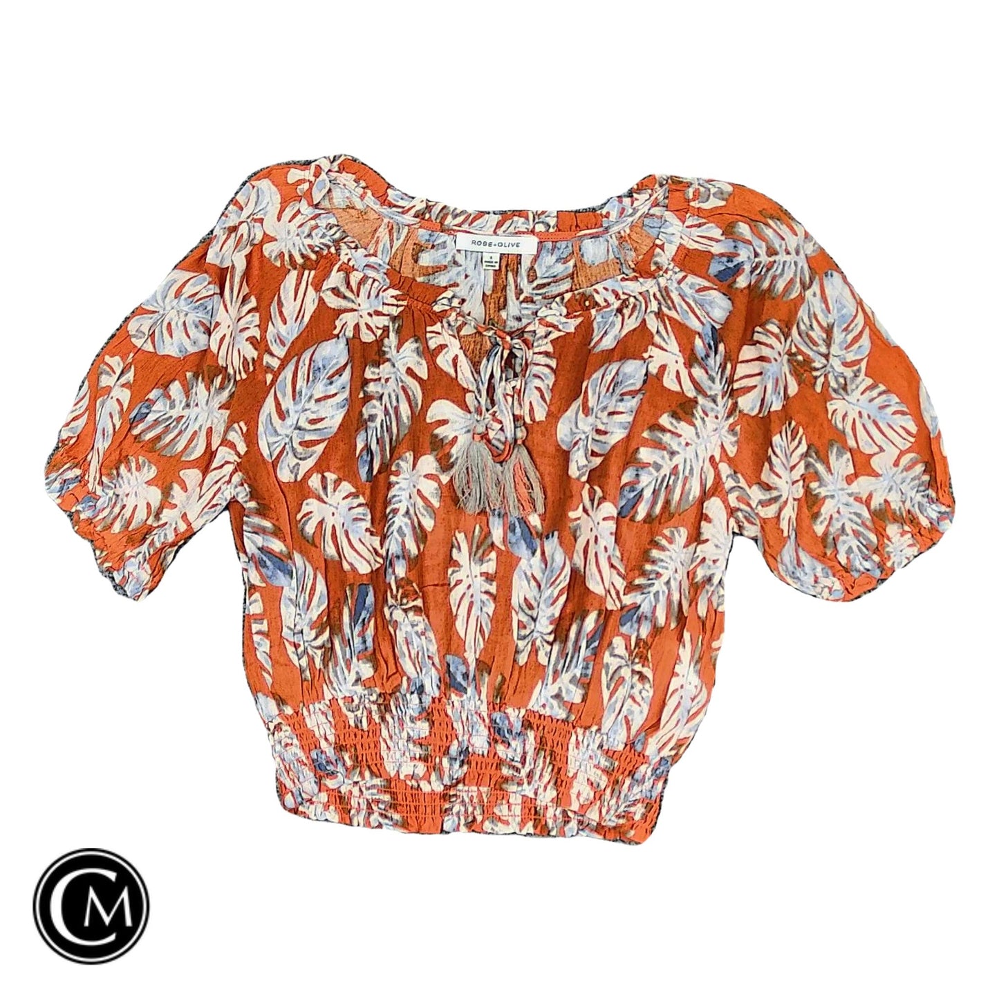 Top Ss By Rose And Olive In Blue & Orange, Size: S