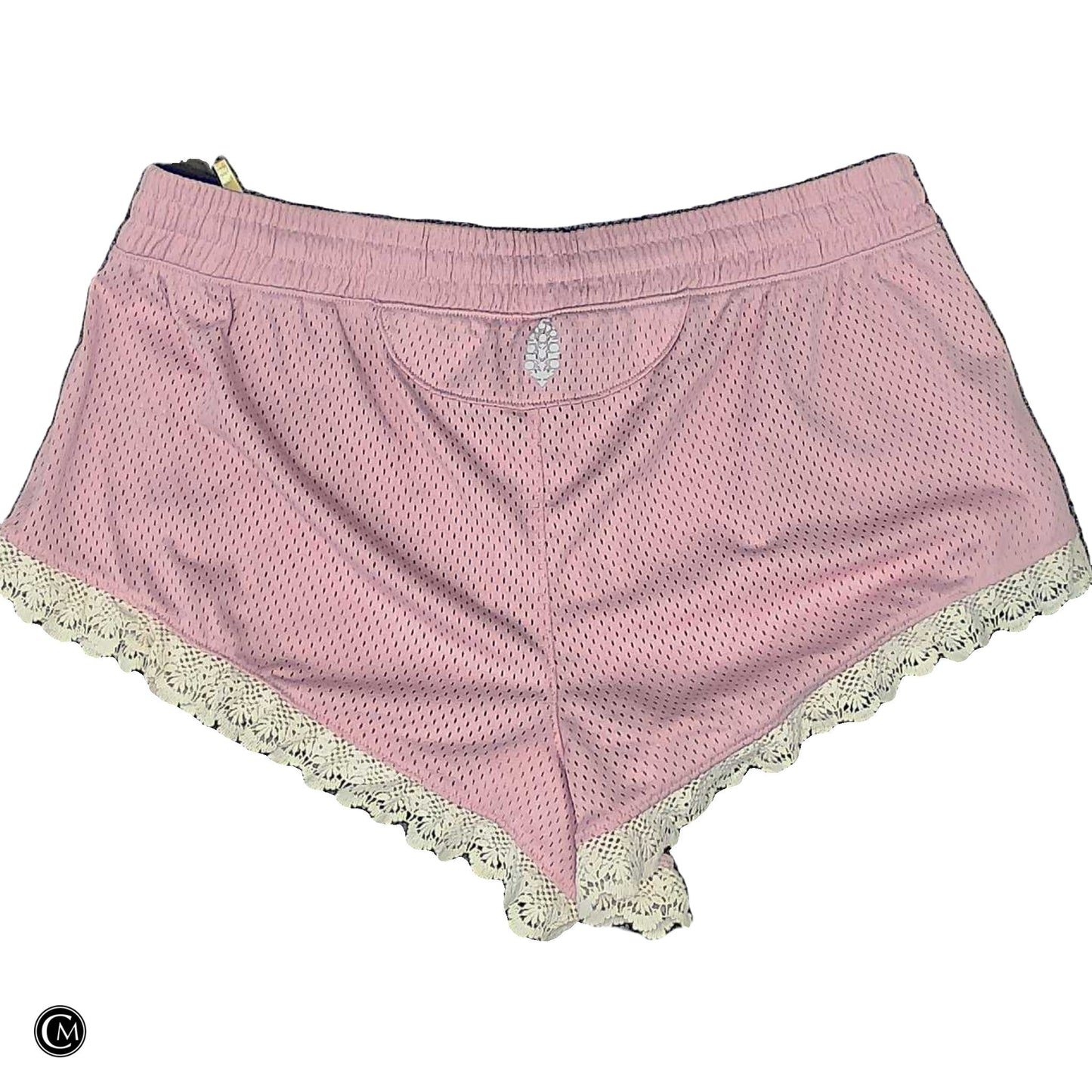 Athletic Shorts By Free People In Cream & Pink, Size: Xl