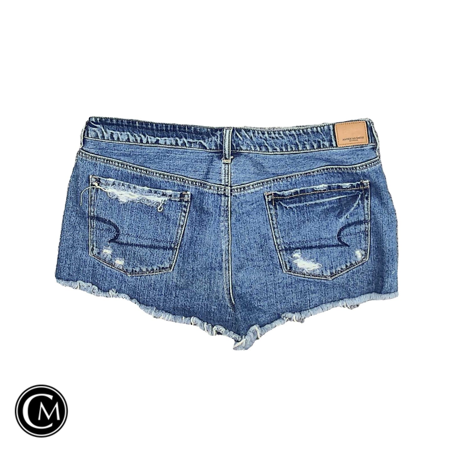Shorts By American Eagle In Blue Denim, Size: 16 image 2