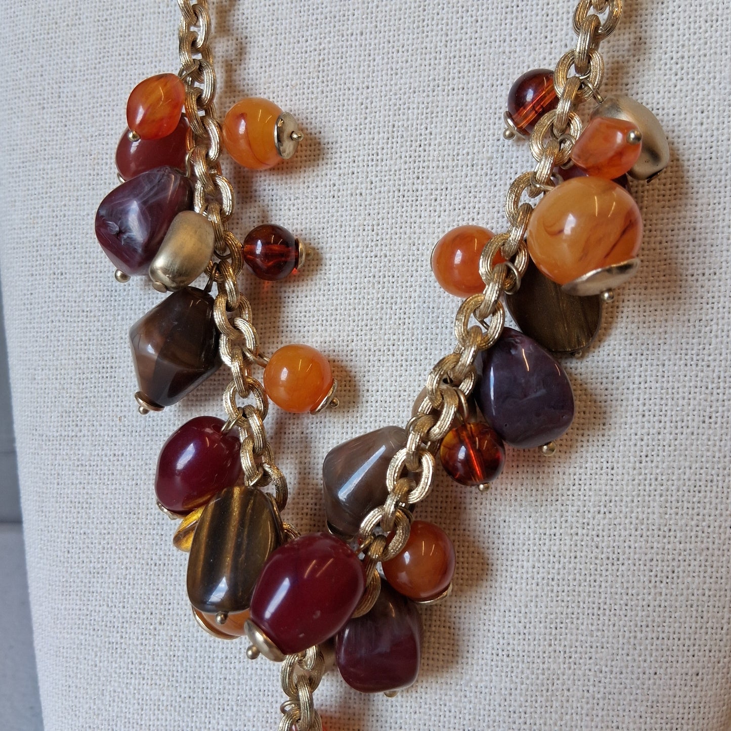 Necklace Statement By Chicos In Red