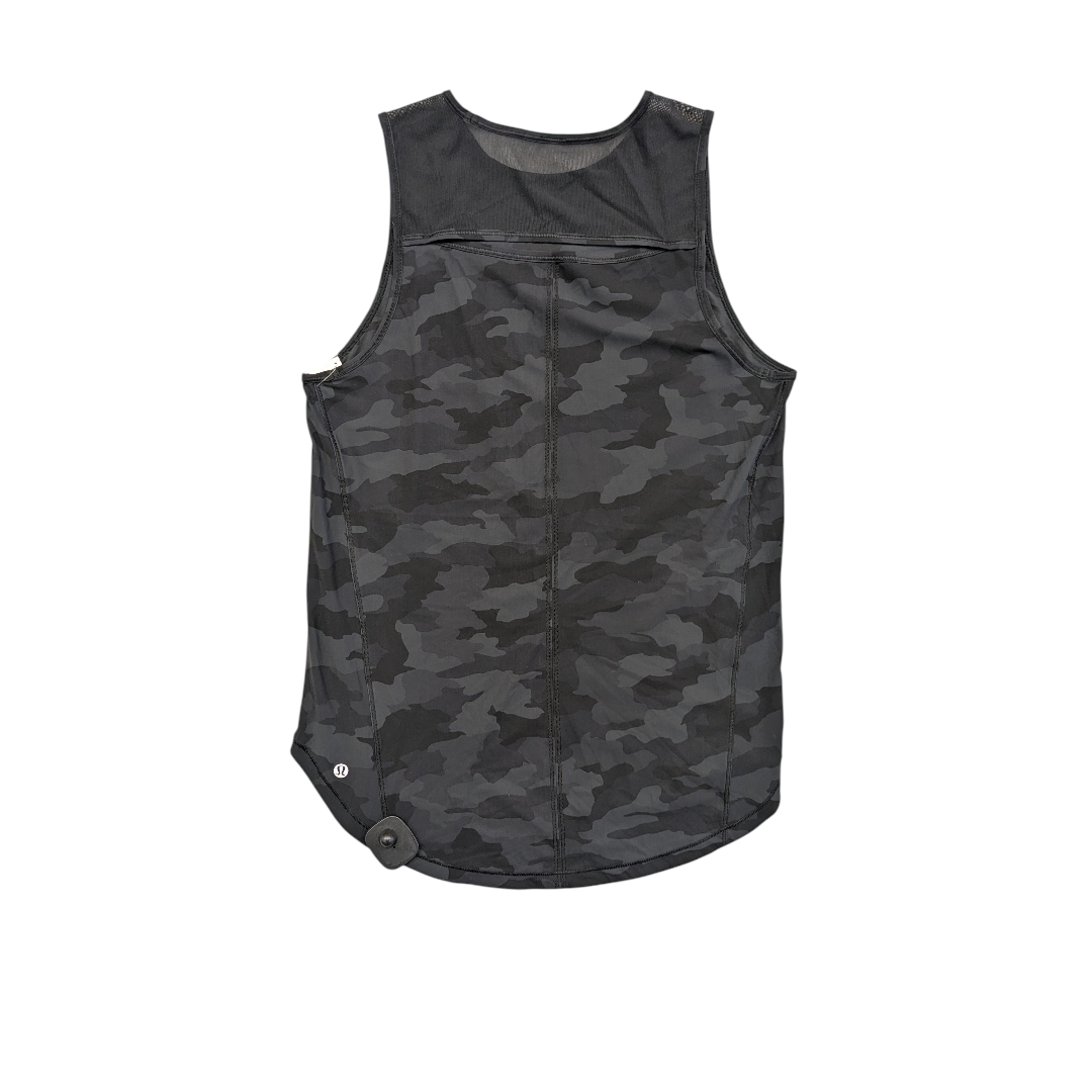 Athletic Tank Top By Lululemon In Camouflage Print, Size:10