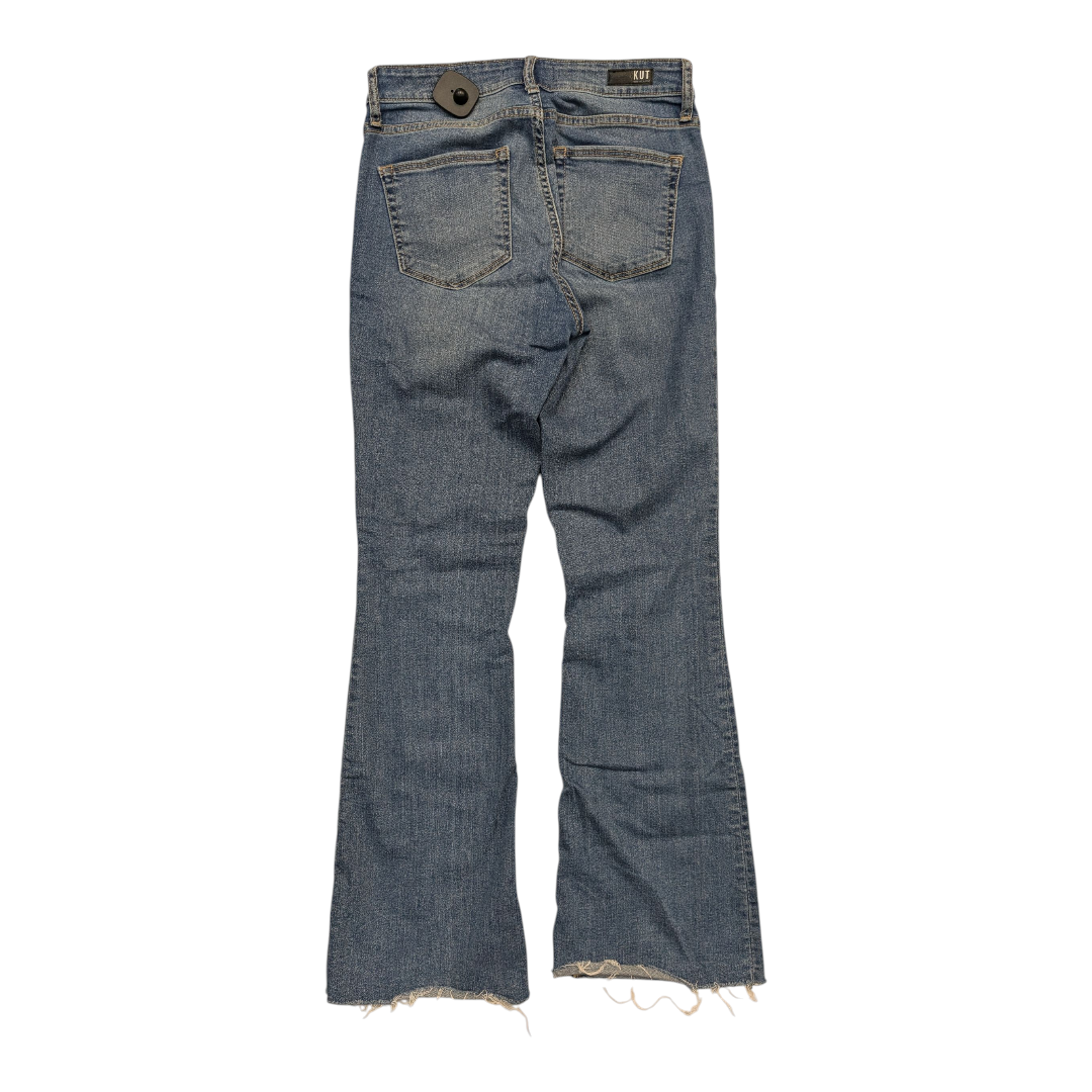 Jeans Flared By Kut In Blue Denim, Size:2