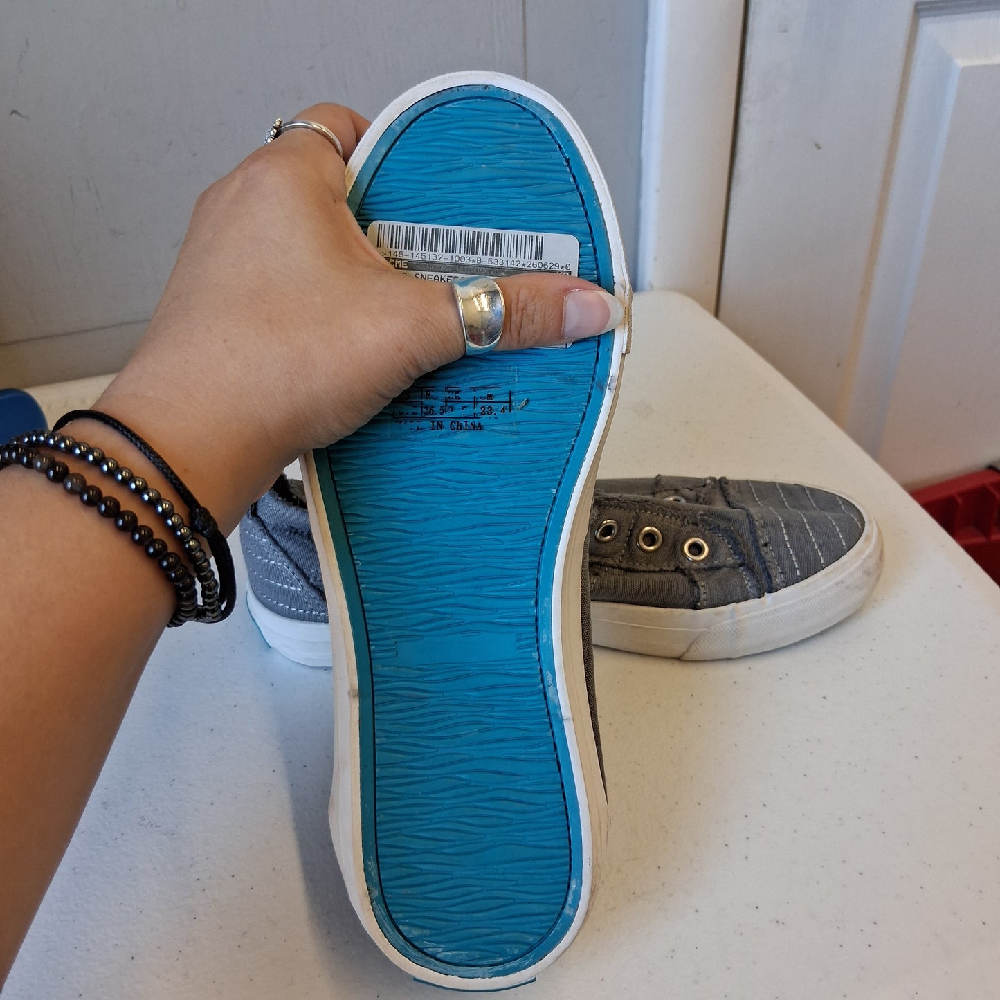 Shoes Sneakers By Jenn Aador In Blue, Size:6.5