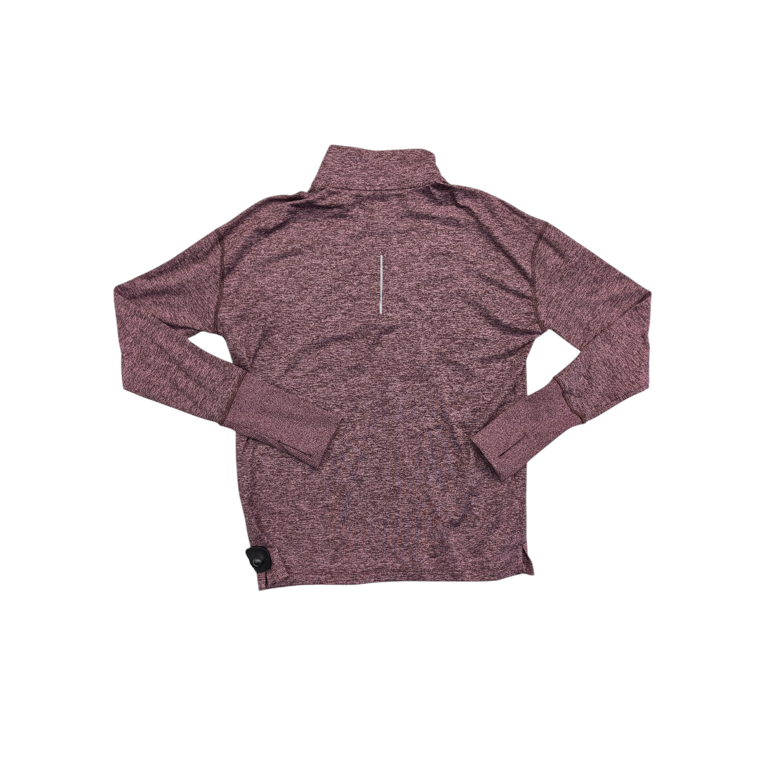 Athletic Top Ls Collar By Nike In Pink, Size:S
