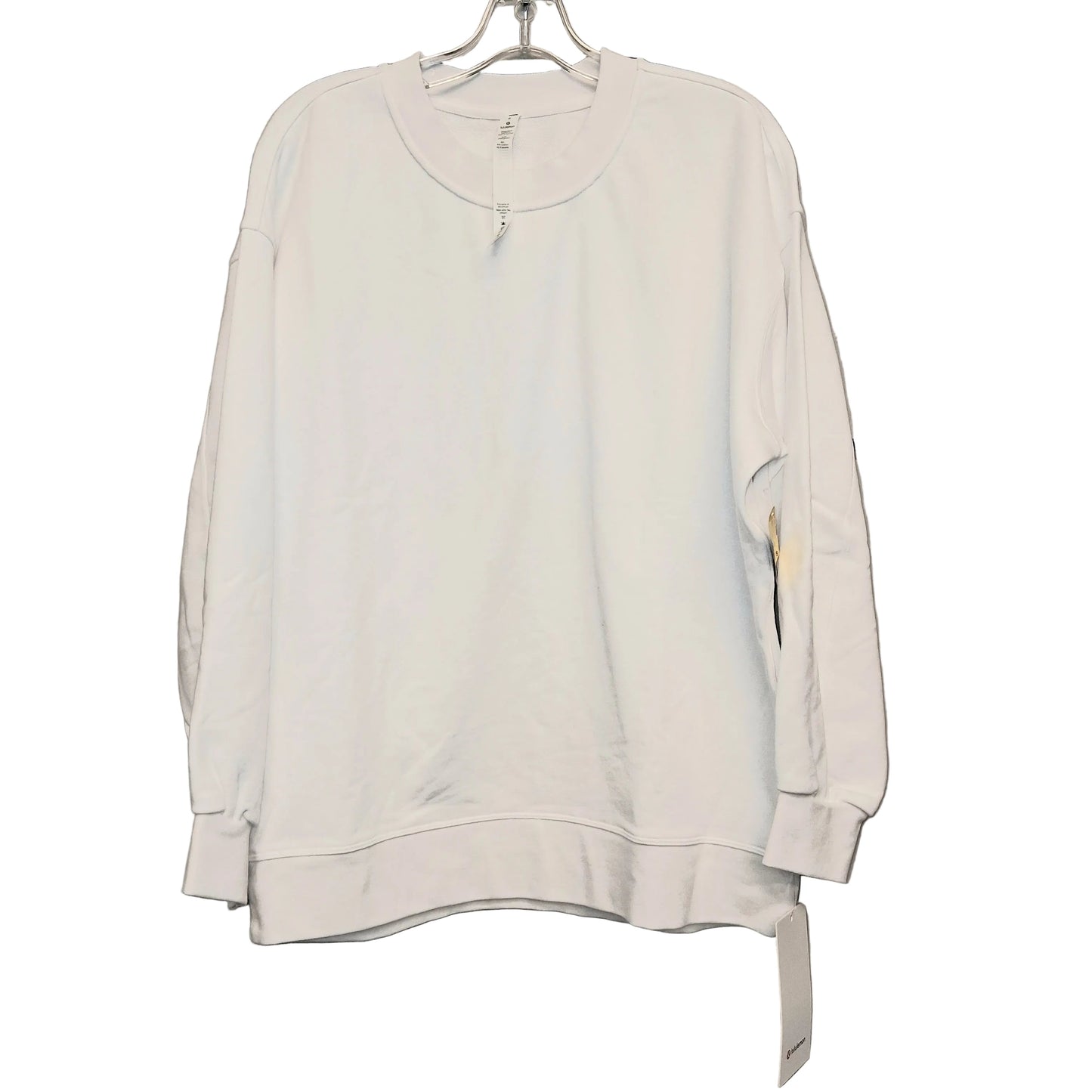 Athletic Sweatshirt Crewneck By Lululemon In White, Size:S