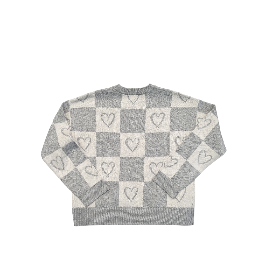 Sweater By Loft In Grey & White, Size:S