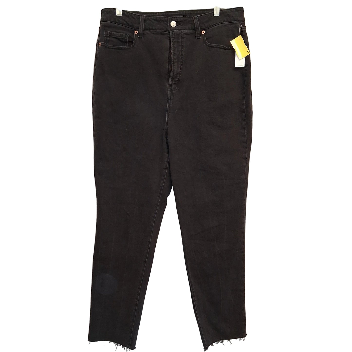 Jeans Straight By Old Navy In Black Denim, Size:14