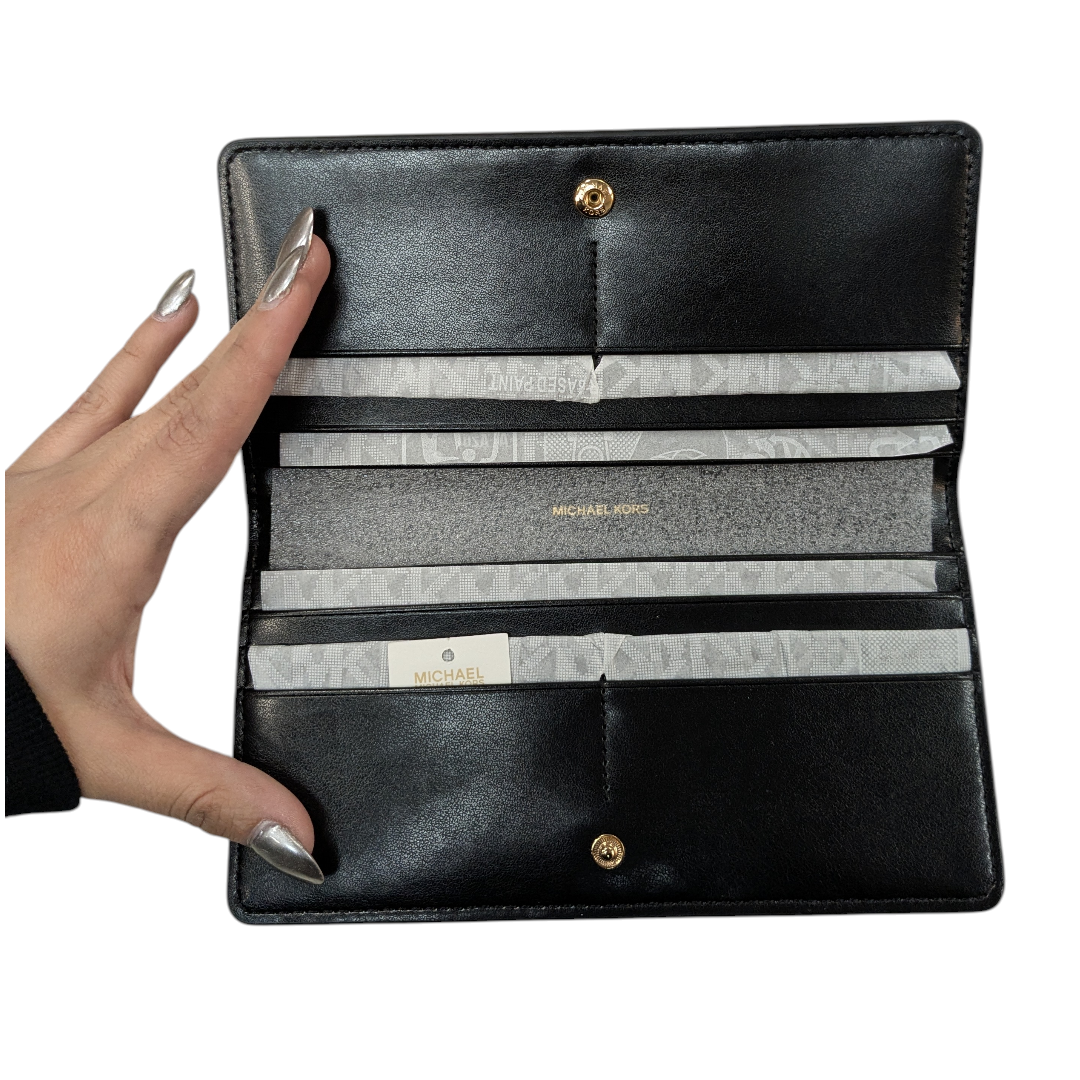 Wallet Designer By Michael Kors In Black, Size:Large