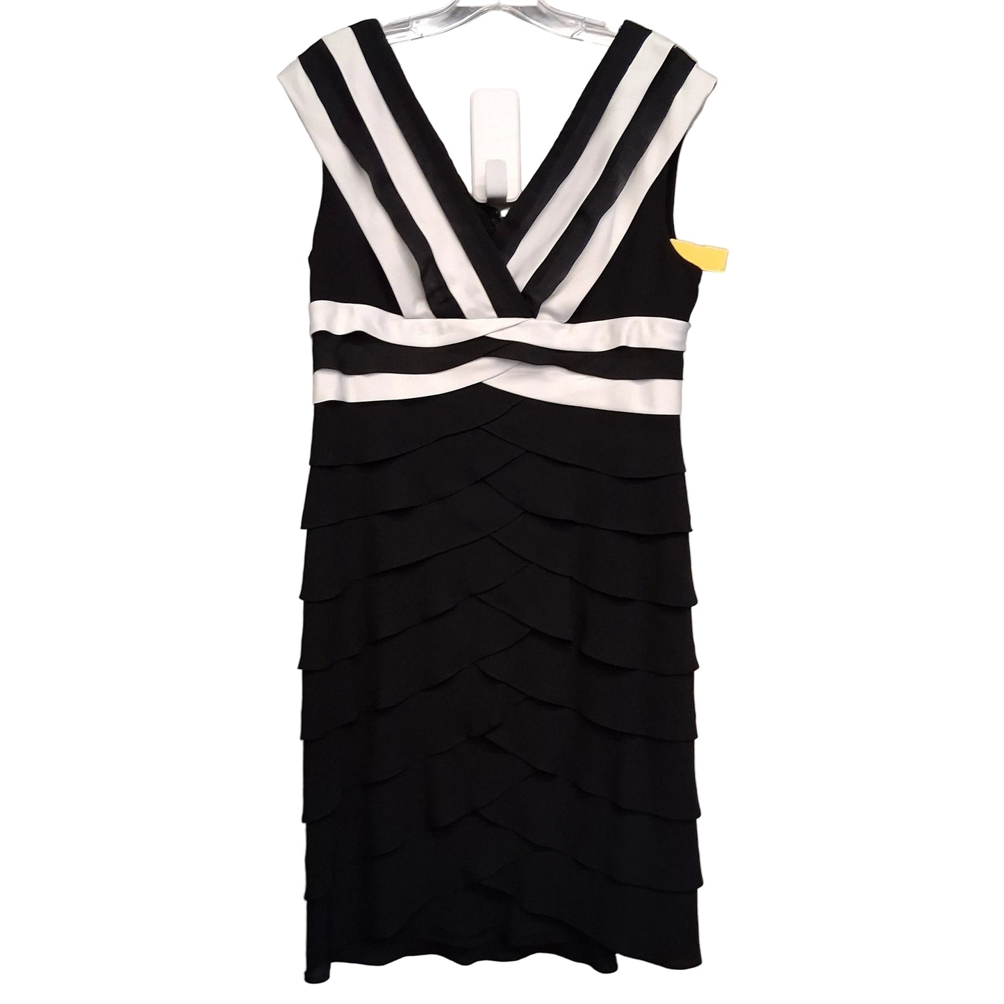 Dress Party Short By Adrianna Papell In Black & White, Size:L
