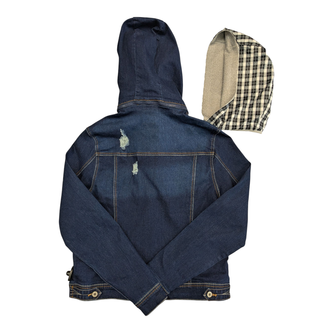Jacket Denim By SWITCH HOODS In Blue Denim, Size:M