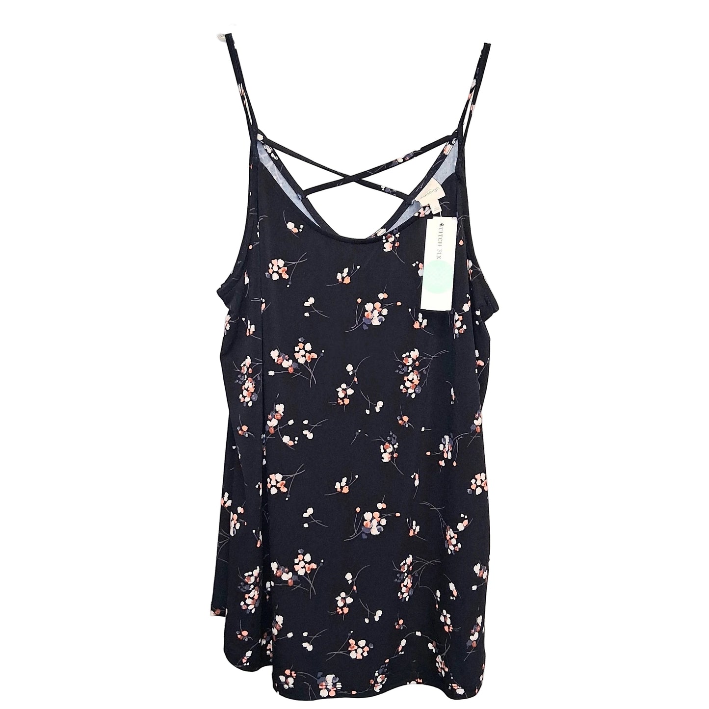 Top Sleeveless By Kaileigh In Floral Print, Size:L