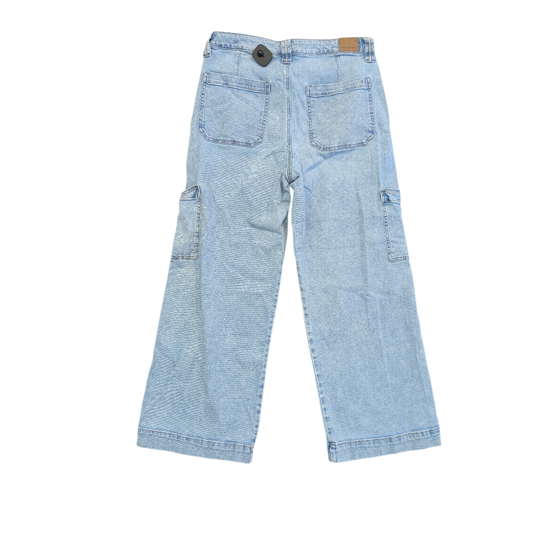 Jeans Wide Leg By American Eagle In Blue Denim, Size:12