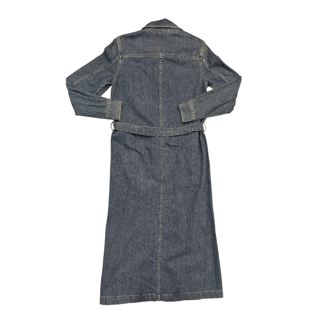 Dress Casual Midi By Madewell In Blue Denim, Size:0