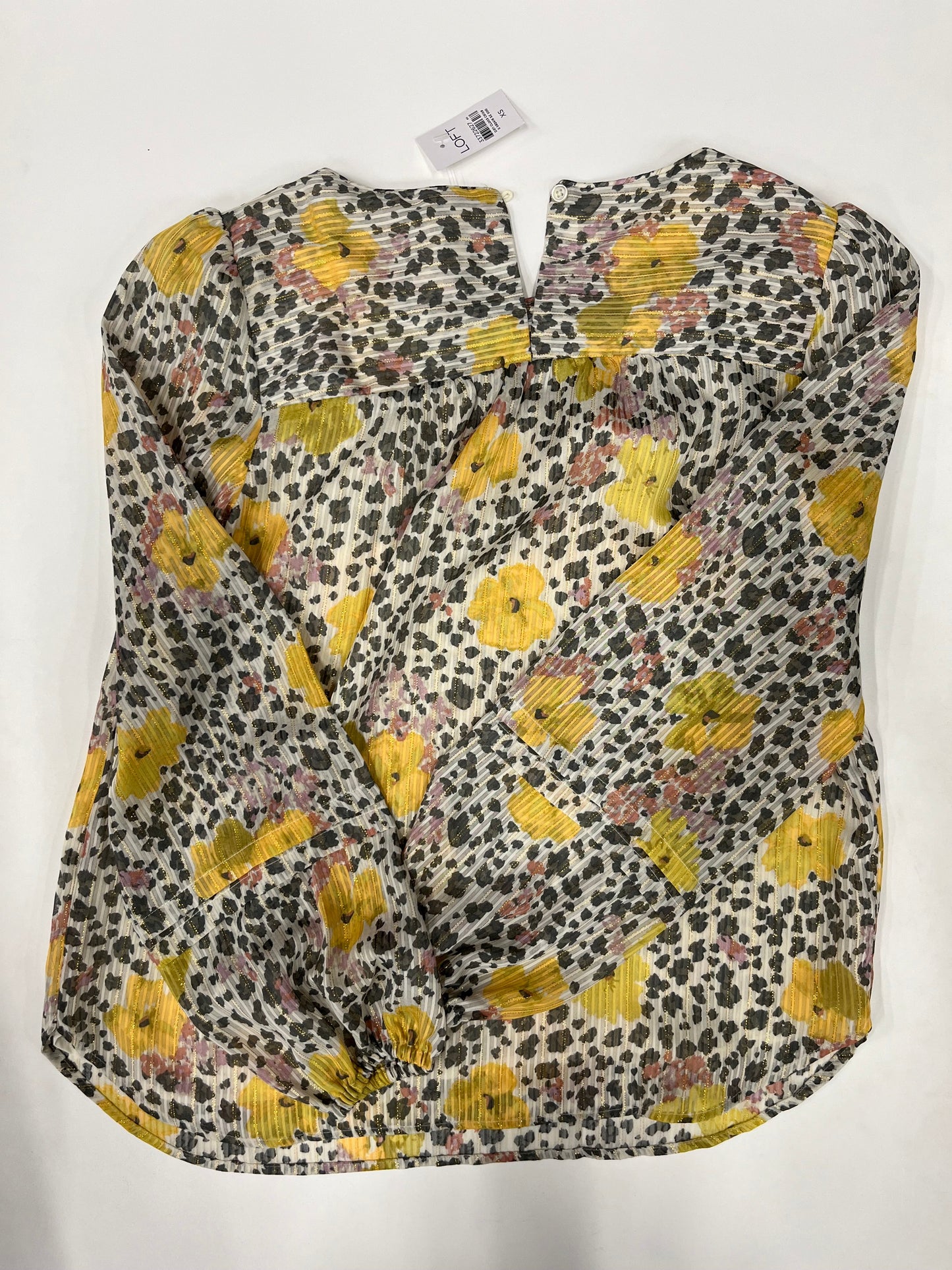 Blouse Long Sleeve By Loft Size: Xs