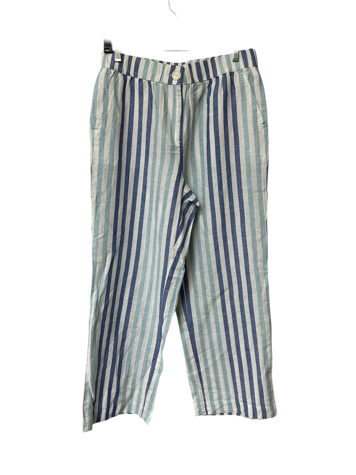 Pants Linen By Talbots In Striped Pattern, Size:Mp