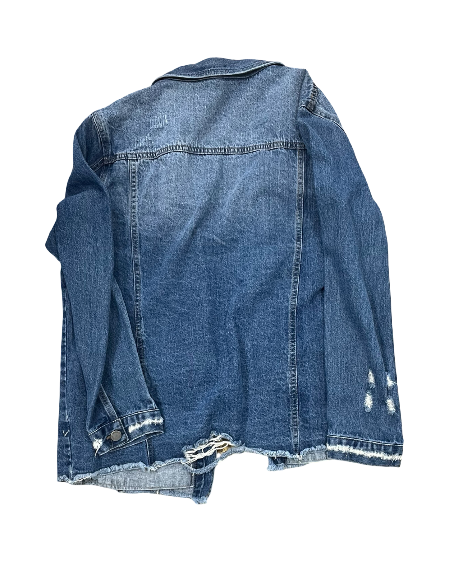 Jacket Shirt By C Est. 1946 In Blue Denim, Size:L