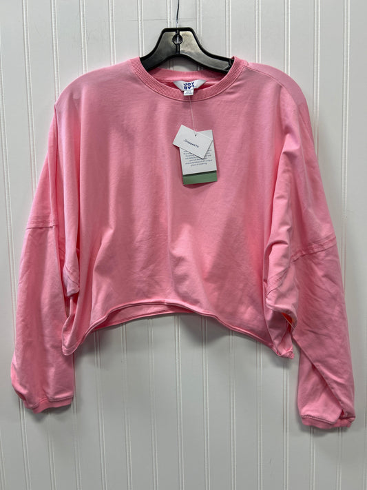 Athletic Top Ls Crewneck By Joy Lab In Pink, Size:Xxs NWT