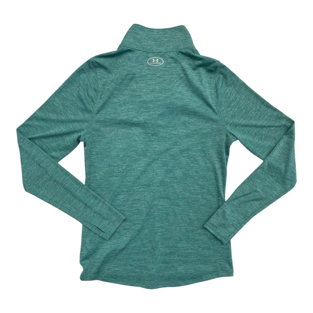Athletic Jacket By Under Armour In Teal, Size:M