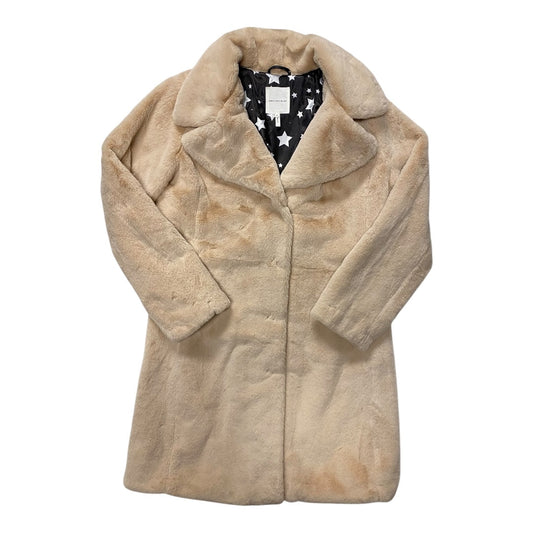 Coat Faux Fur & Sherpa By Avec Les Filles In Cream, Size:M