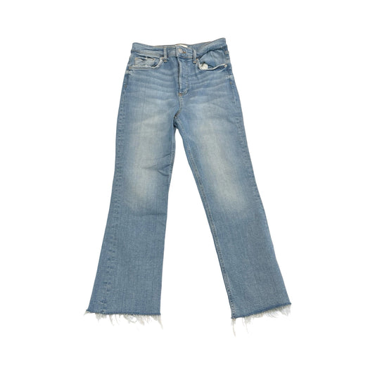 Jeans Flared By Zara In Blue Denim, Size:6