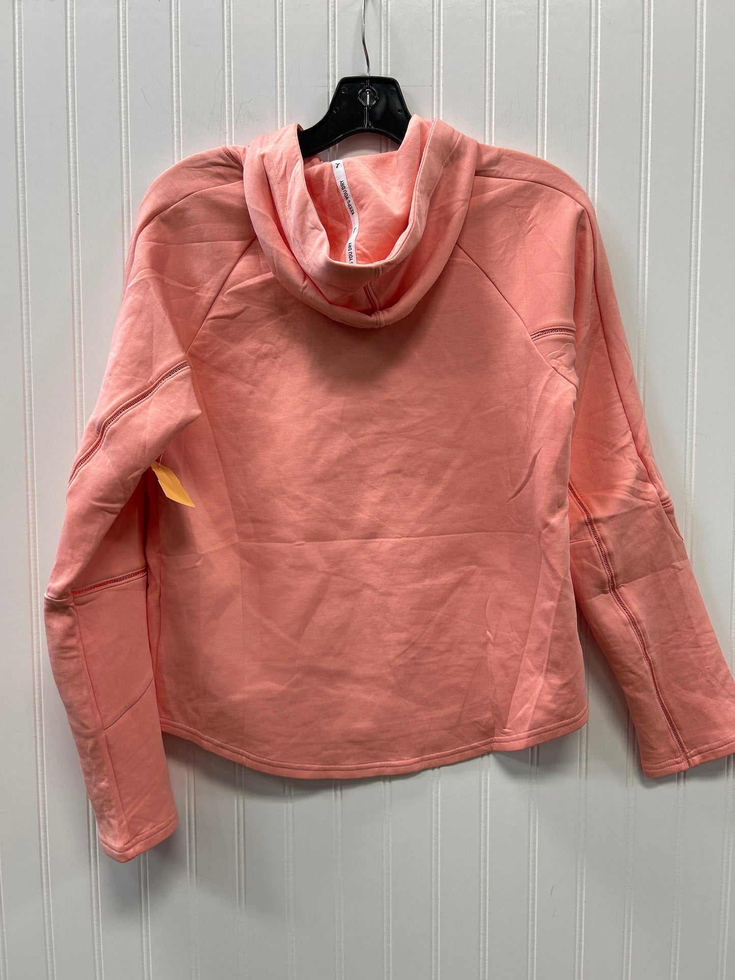 Athletic Sweatshirt Hoodie By Puma In Coral, Size:S