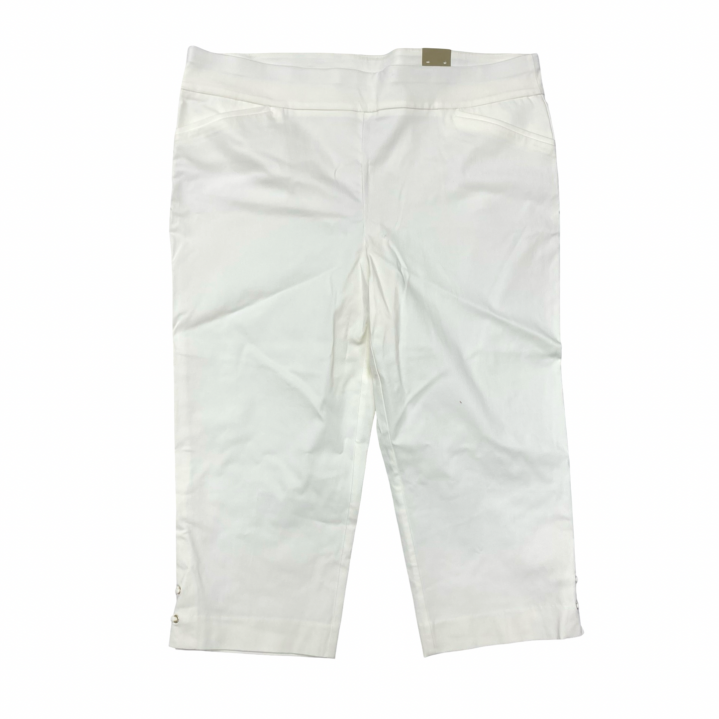 Pants Cropped By Chicos In Cream, Size:20