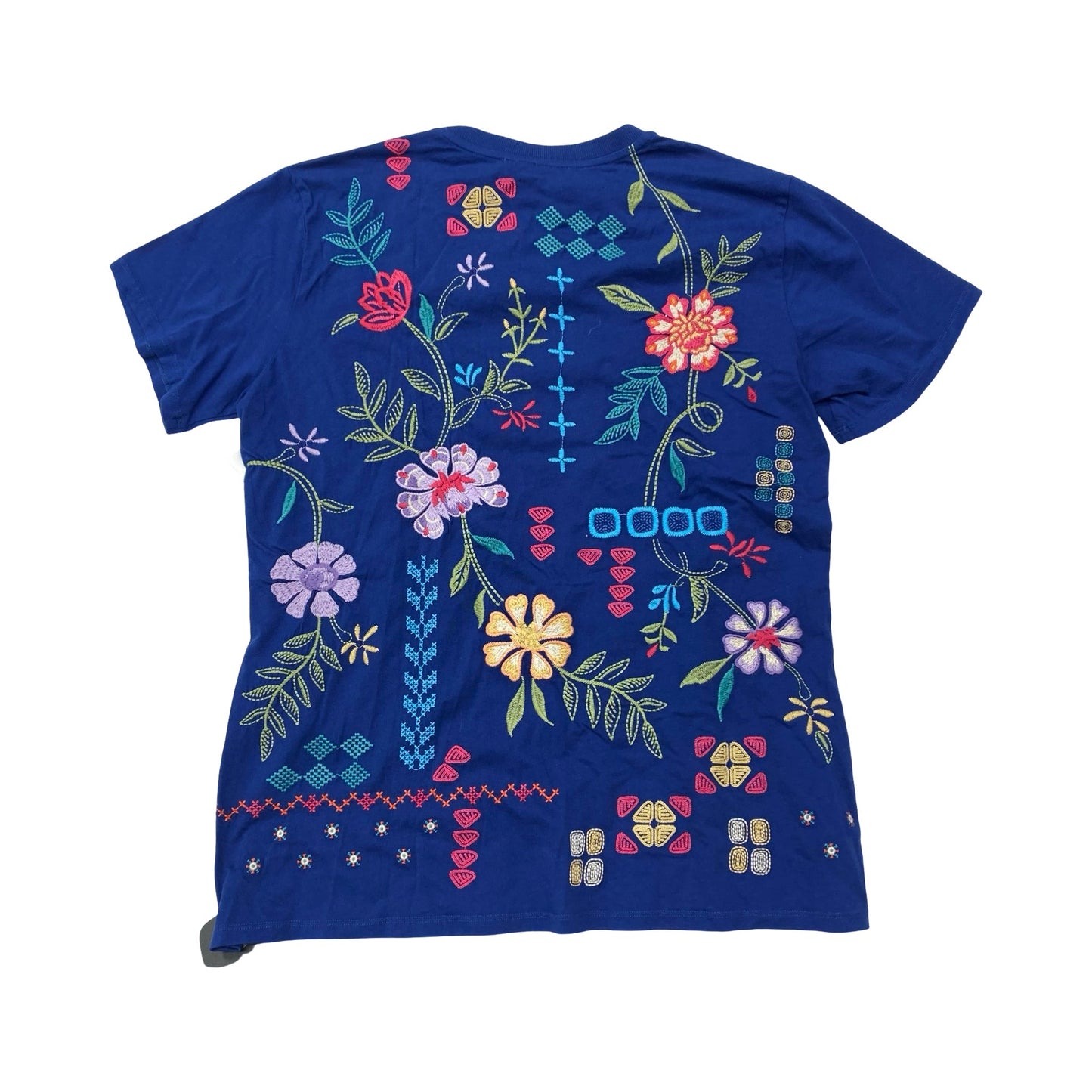 Top Ss Designer By Johnny Was In Floral Print, Size:M