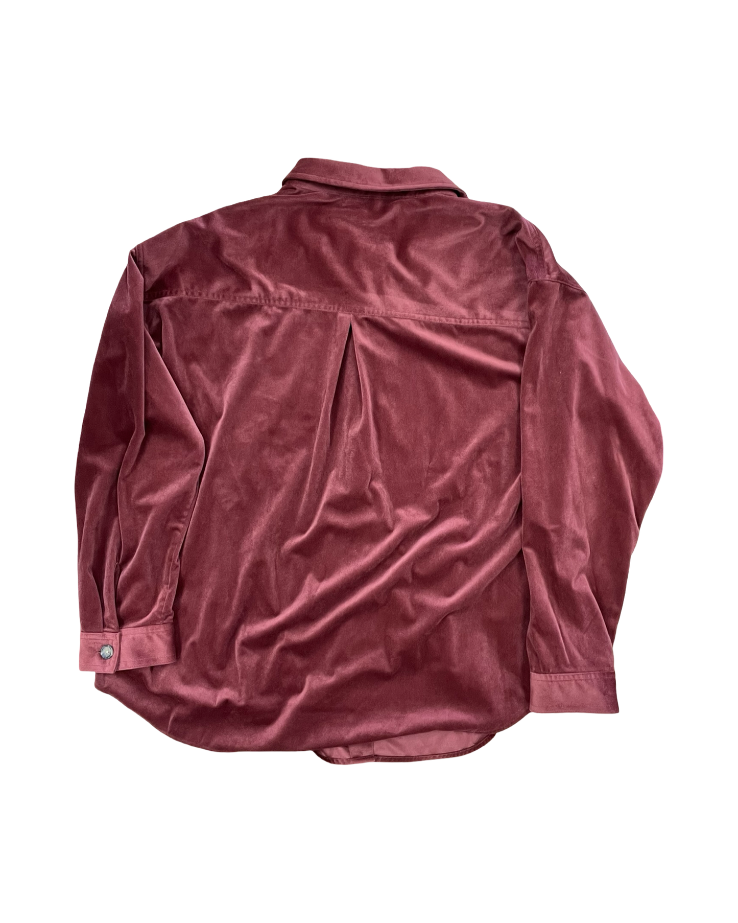 Blouse Ls By Maurices In Maroon, Size:1X