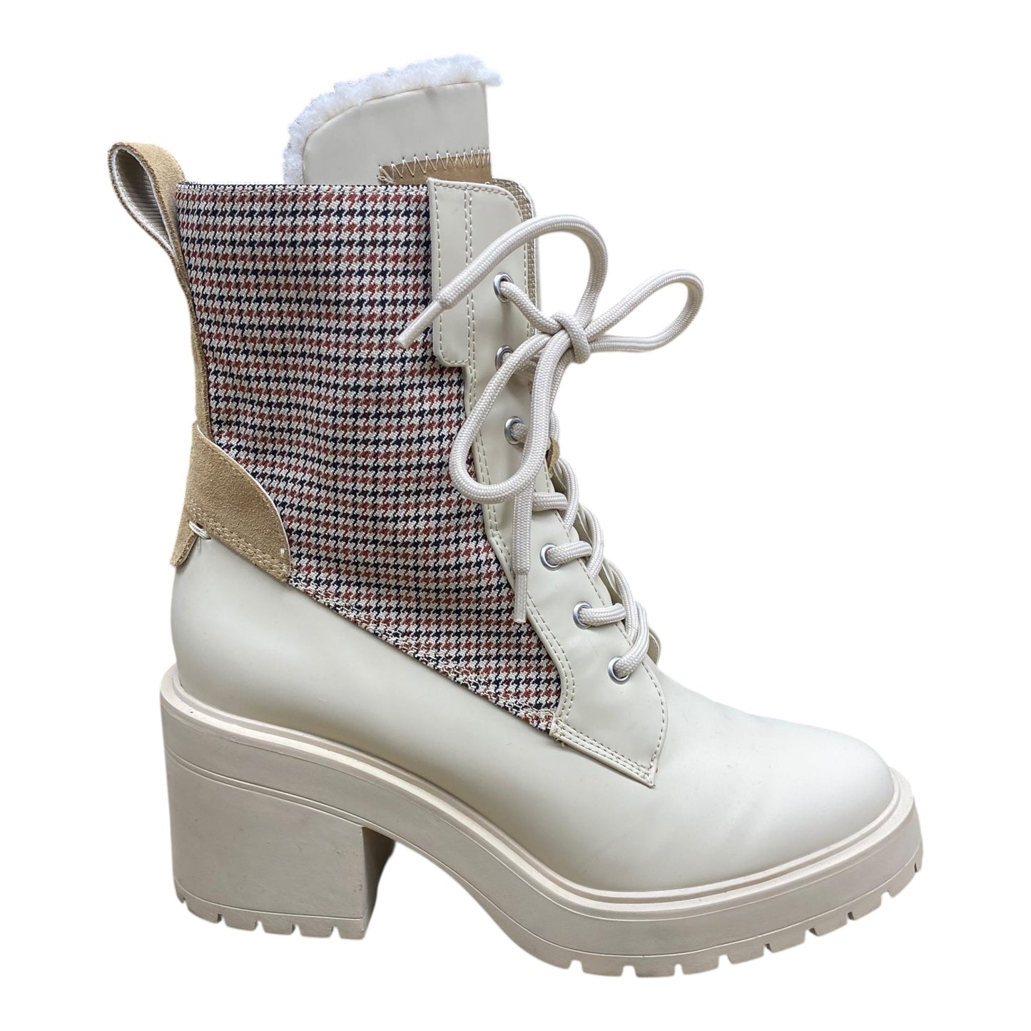 Boots Ankle Heels By Franco Sarto In Beige, Size:8.5