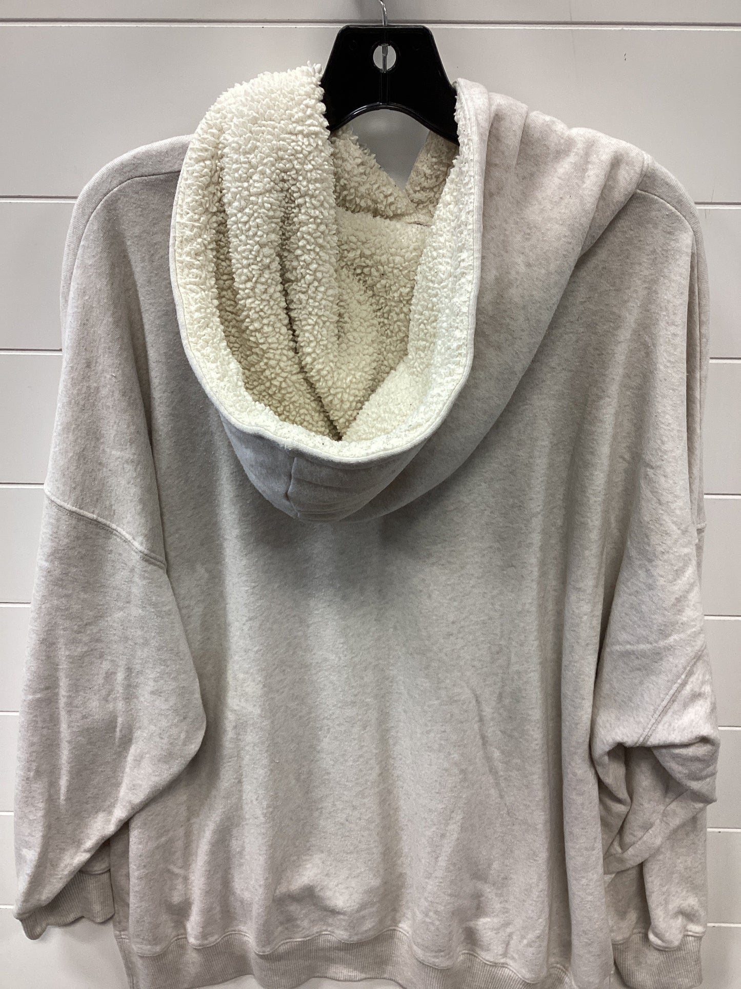 Jacket Fleece By American Eagle In Cream, Size:Xl