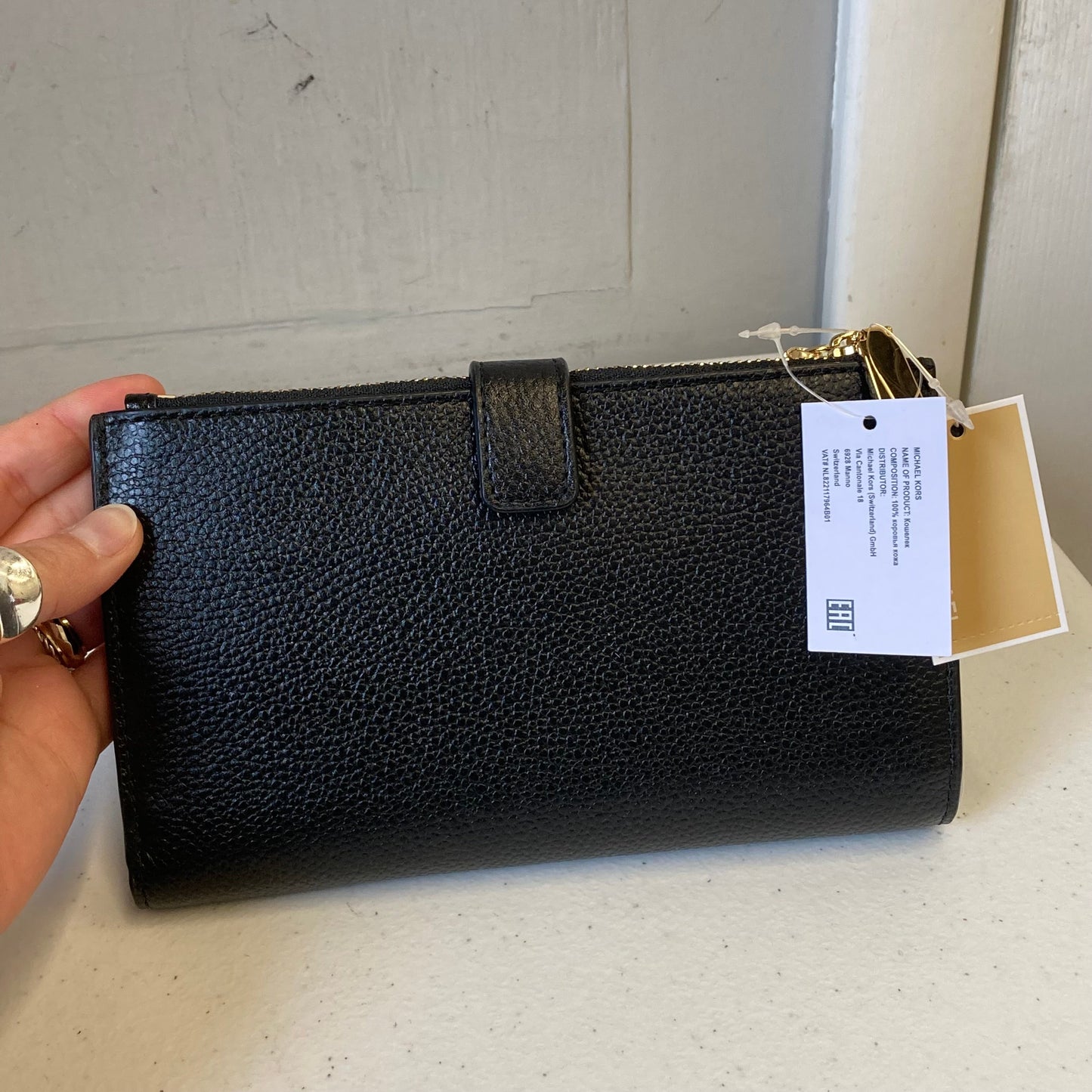 Wristlet Designer By Michael Kors In Black, Size:Medium