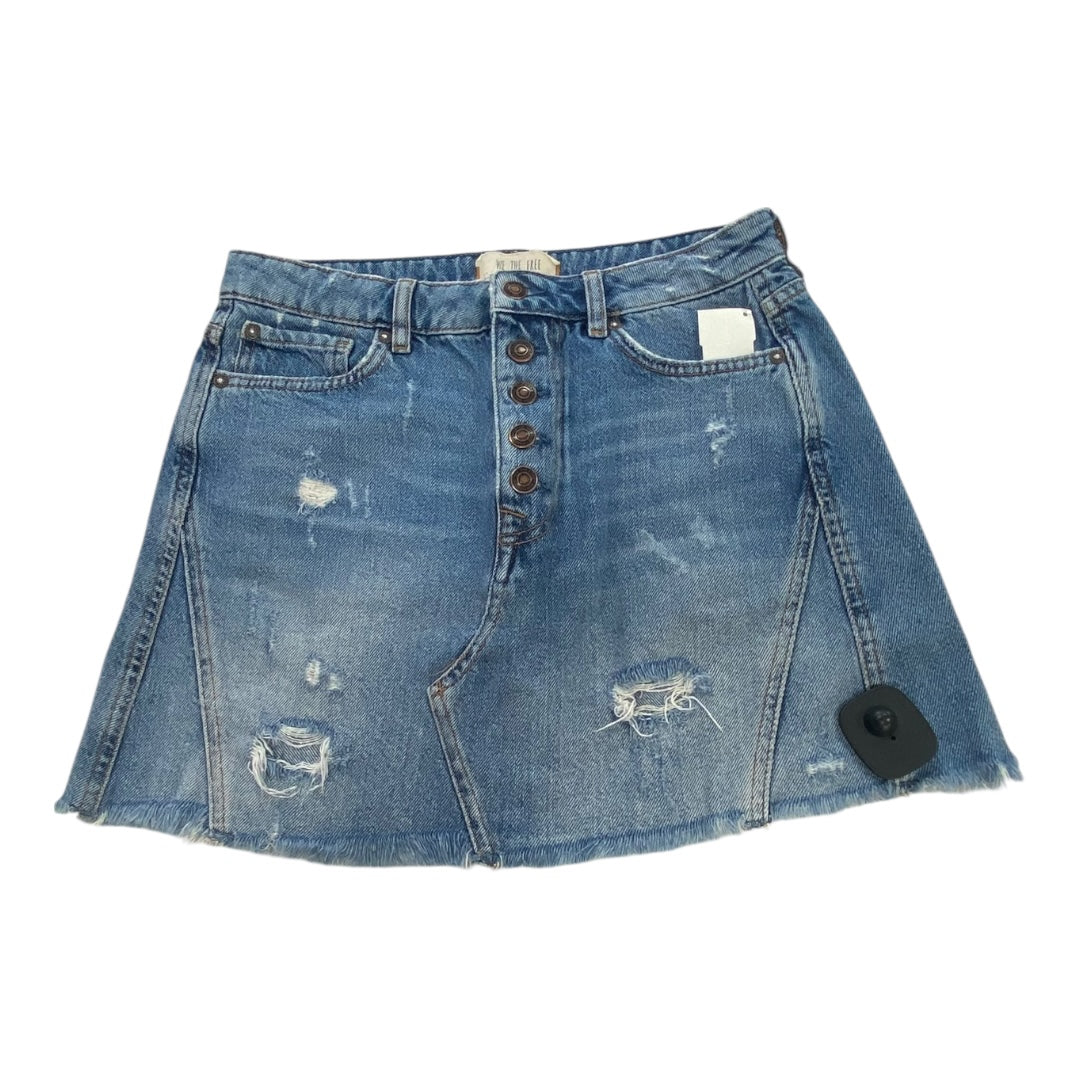 Skirt Mini & Short By We The Free In Blue Denim, Size:6