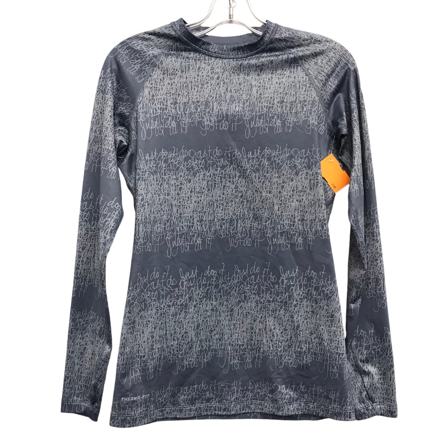 Athletic Top Ls Crewneck By Nike Apparel In Grey, Size:M