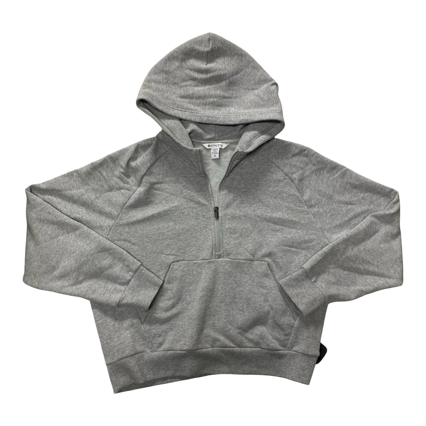 Athletic Sweatshirt Hoodie By Athleta In Grey, Size:M